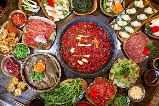 Mini Group Beijing City Night Tour for Acrobatic Show and Haidilao Hot Pot 
