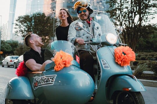 VESPA SiDECAR Tour in San Antonio with Tacos
